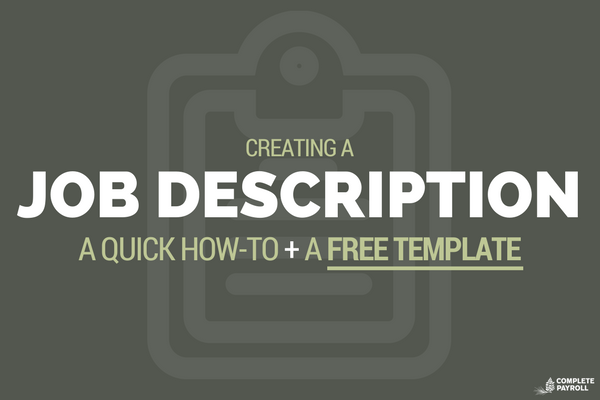 Job Description Template | How to Create a Job Description